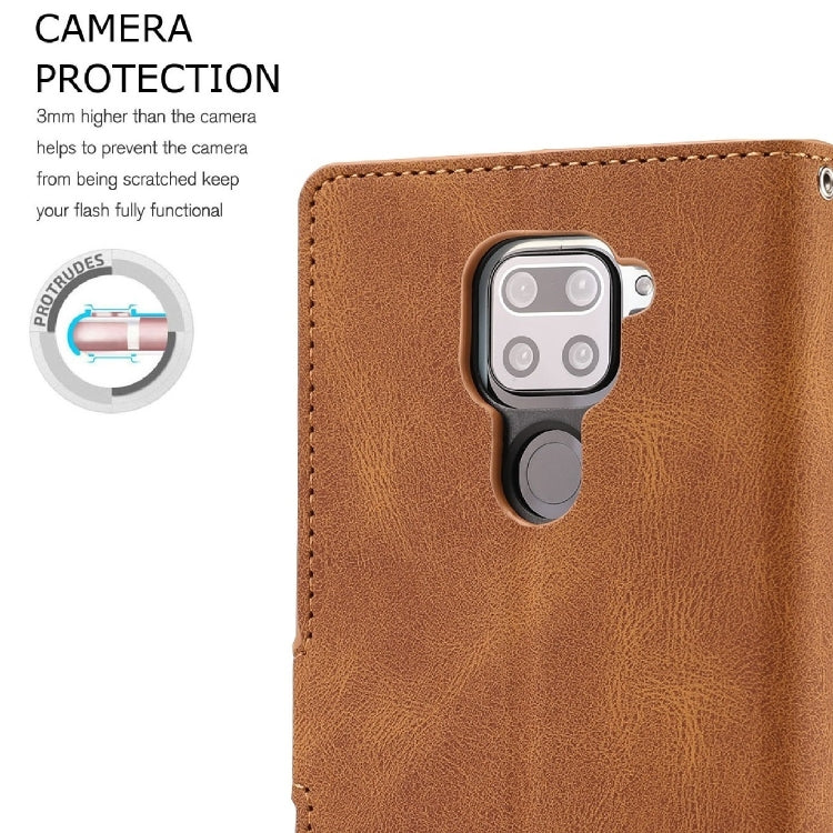 For Xiaomi Redmi Note 9 Fantasy Classic Skin-feel Calfskin Texture Magnetic Buckle Horizontal Flip PU Leather Case with Holder & Card Slot & Wallet