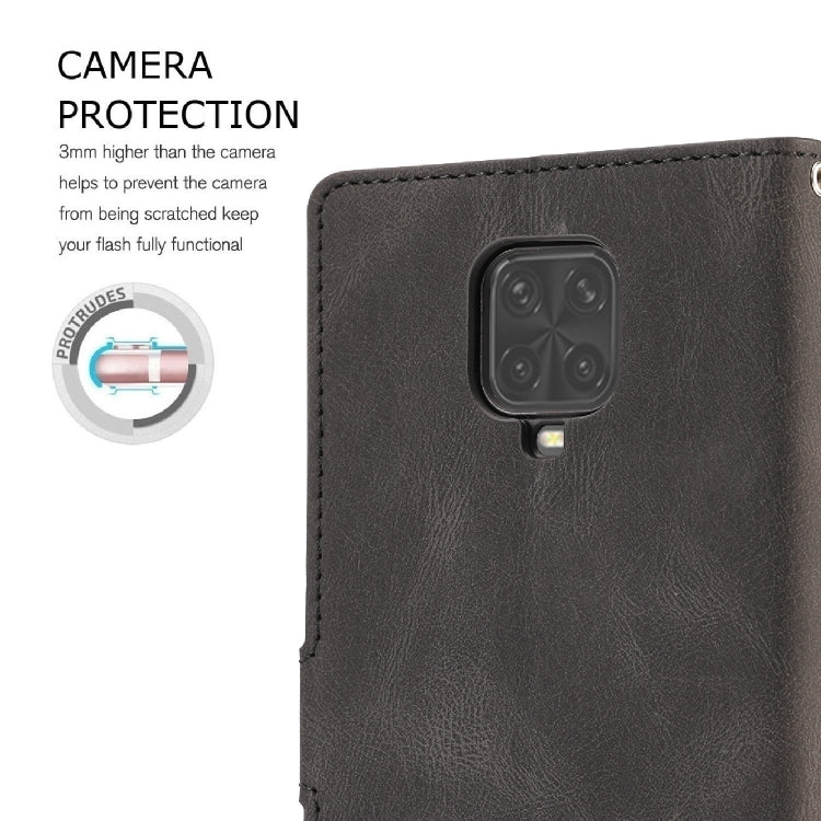 For Xiaomi Redmi Note 9 Pro Fantasy Classic Skin-feel Calfskin Texture Magnetic Buckle Horizontal Flip PU Leather Case with Holder & Card Slot & Wallet