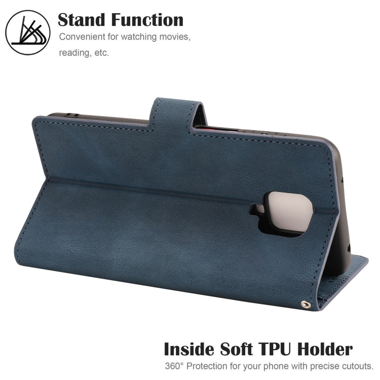 For Xiaomi Redmi Note 9 Pro Fantasy Classic Skin-feel Calfskin Texture Magnetic Buckle Horizontal Flip PU Leather Case with Holder & Card Slot & Wallet