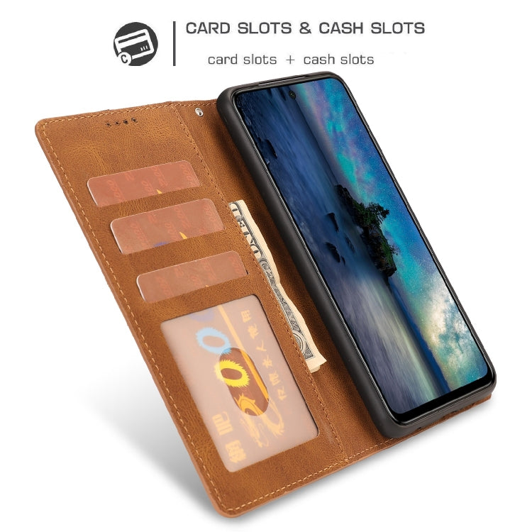 For Xiaomi Redmi Note 9 Pro Fantasy Classic Skin-feel Calfskin Texture Magnetic Buckle Horizontal Flip PU Leather Case with Holder & Card Slot & Wallet