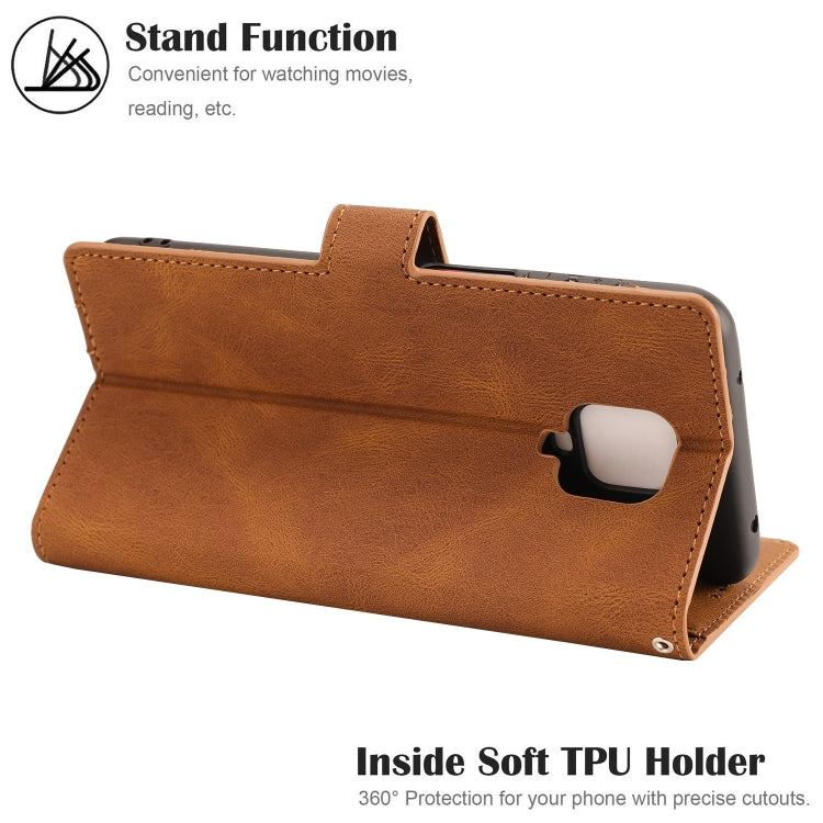 For Xiaomi Redmi Note 9 Pro Fantasy Classic Skin-feel Calfskin Texture Magnetic Buckle Horizontal Flip PU Leather Case with Holder & Card Slot & Wallet