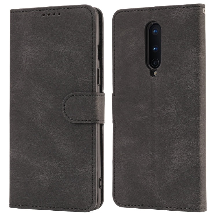 For OnePlus 8 Fantasy Classic Skin-feel Calfskin Texture Magnetic Buckle Horizontal Flip PU Leather Case with Holder & Card Slot & Wallet