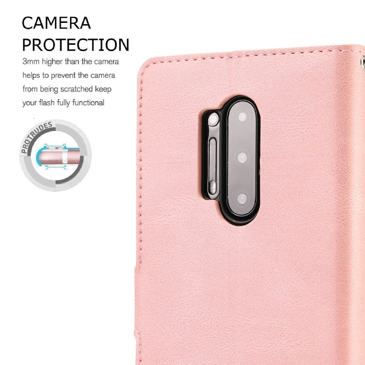 For OnePlus 8 Pro Fantasy Classic Skin-feel Calfskin Texture Magnetic Buckle Horizontal Flip PU Leather Case with Holder & Card Slot & Wallet