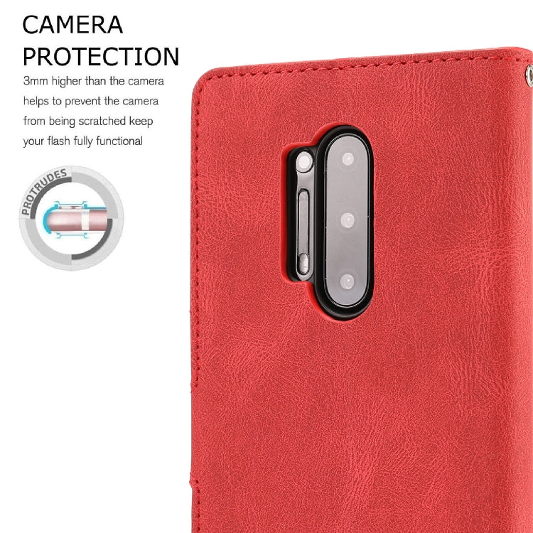 For OnePlus 8 Pro Fantasy Classic Skin-feel Calfskin Texture Magnetic Buckle Horizontal Flip PU Leather Case with Holder & Card Slot & Wallet