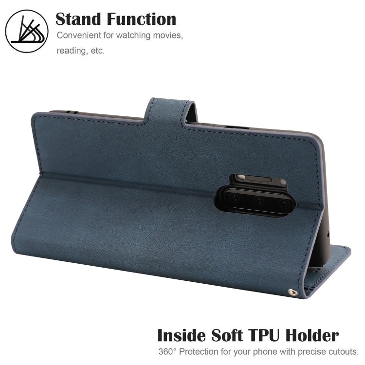 For OnePlus 8 Pro Fantasy Classic Skin-feel Calfskin Texture Magnetic Buckle Horizontal Flip PU Leather Case with Holder & Card Slot & Wallet
