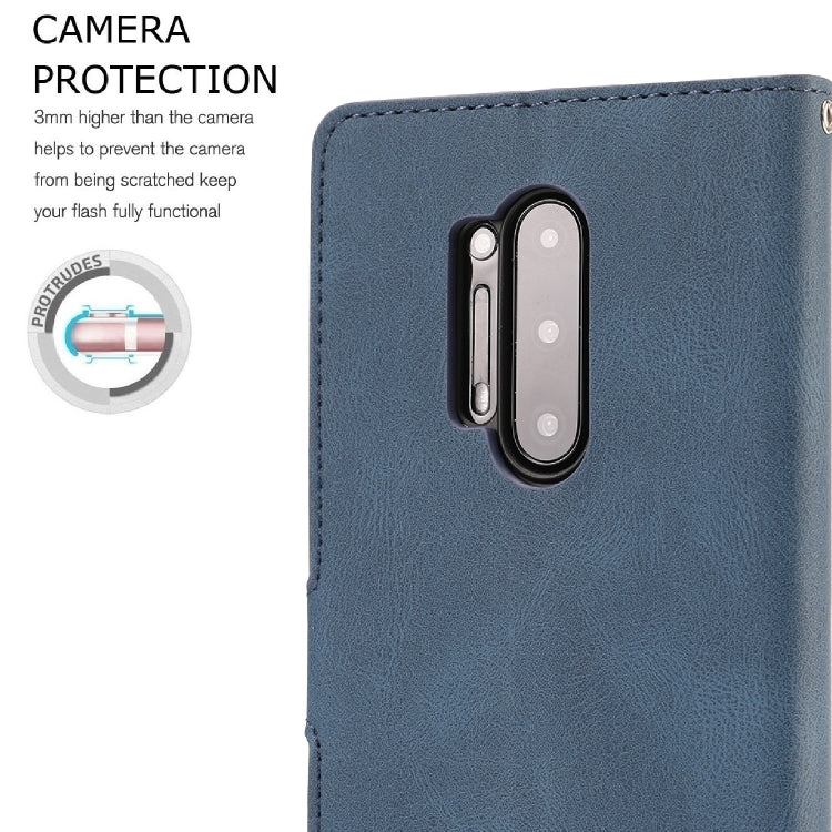 For OnePlus 8 Pro Fantasy Classic Skin-feel Calfskin Texture Magnetic Buckle Horizontal Flip PU Leather Case with Holder & Card Slot & Wallet