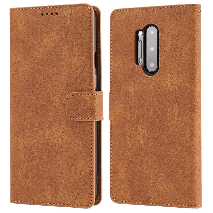 For OnePlus 8 Pro Fantasy Classic Skin-feel Calfskin Texture Magnetic Buckle Horizontal Flip PU Leather Case with Holder & Card Slot & Wallet