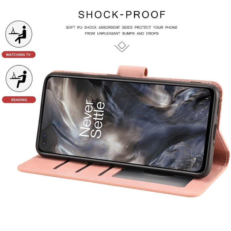 For OnePlus Nord Fantasy Classic Skin-feel Calfskin Texture Magnetic Buckle Horizontal Flip PU Leather Case with Holder & Card Slot & Wallet