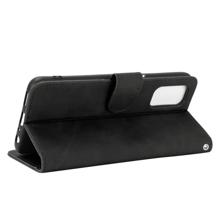 For OPPO Realme V5 / Realme Q2 Solid Color Skin Feel Magnetic Buckle Horizontal Flip Calf Texture PU Leather Case with Holder & Card Slots & Wallet