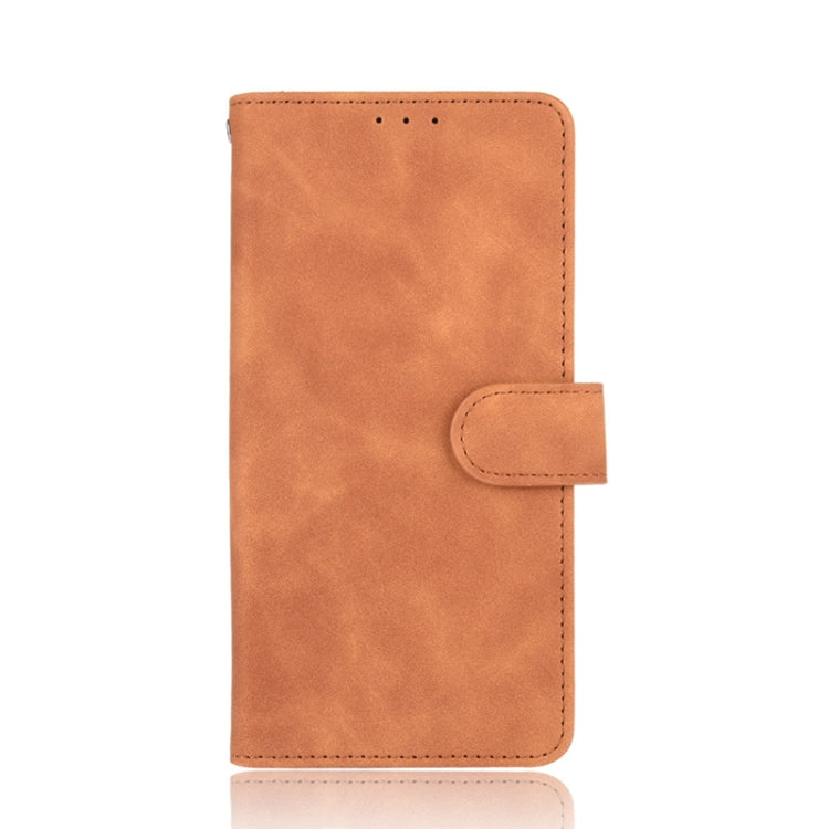 For Wiko View5 Plus Solid Color Skin Feel Magnetic Buckle Horizontal Flip Calf Texture PU Leather Case with Holder & Card Slots & Wallet
