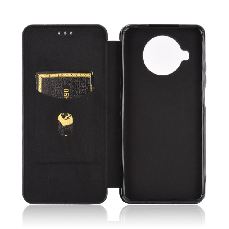 For Xiaomi Mi 10T Lite Carbon Fiber Texture Horizontal Flip TPU + PC + PU Leather Case with Card Slot
