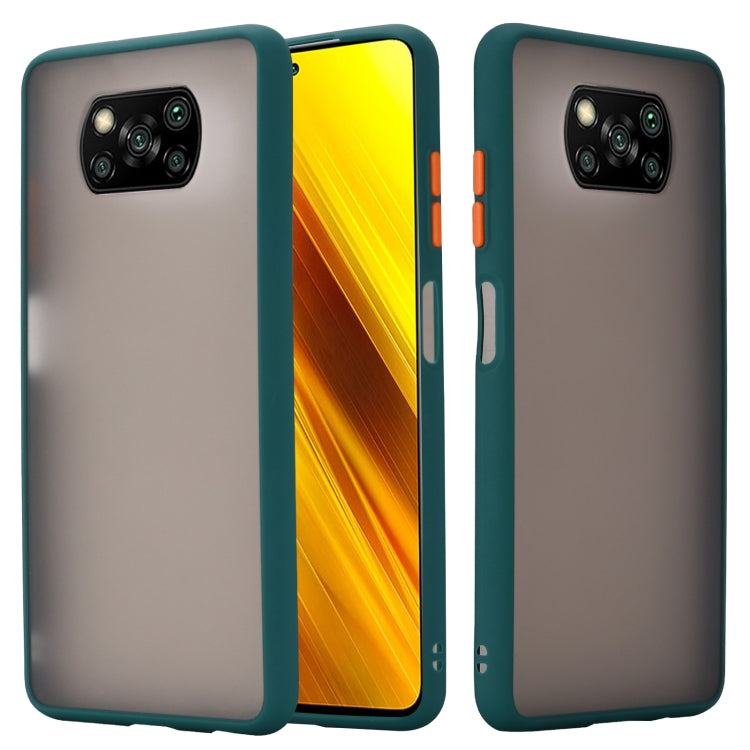 For Xiaomi Poco X3 / Poco X3 NFC Skin Hand Feeling Series Shockproof Frosted PC+ TPU Protective Case