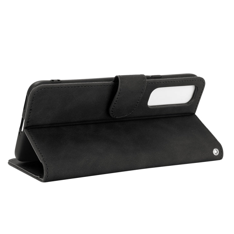 For vivo Y73s Solid Color Skin Feel Magnetic Buckle Horizontal Flip Calf Texture PU Leather Case with Holder & Card Slots & Wallet