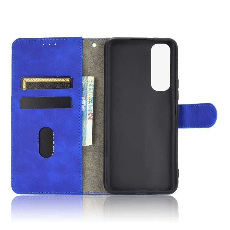 For vivo Y73s Solid Color Skin Feel Magnetic Buckle Horizontal Flip Calf Texture PU Leather Case with Holder & Card Slots & Wallet