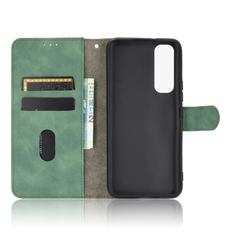 For vivo Y73s Solid Color Skin Feel Magnetic Buckle Horizontal Flip Calf Texture PU Leather Case with Holder & Card Slots & Wallet