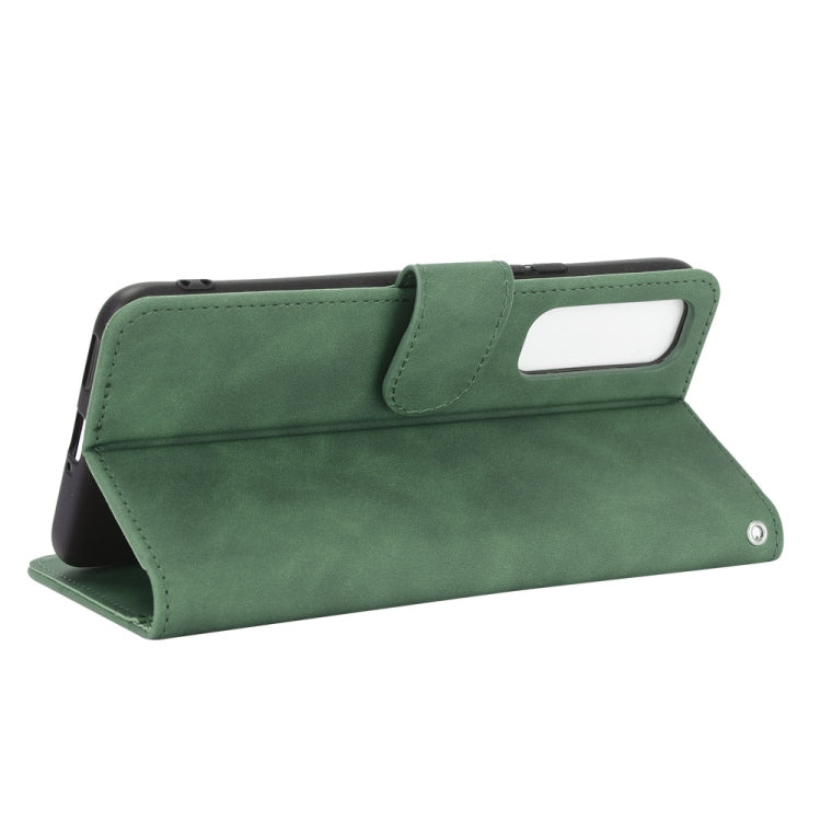 For vivo Y73s Solid Color Skin Feel Magnetic Buckle Horizontal Flip Calf Texture PU Leather Case with Holder & Card Slots & Wallet