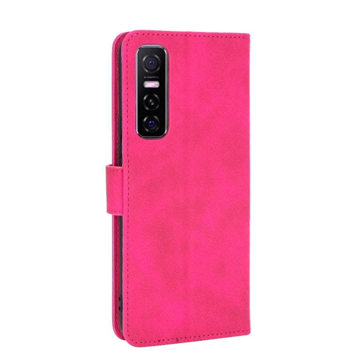 For vivo Y73s Solid Color Skin Feel Magnetic Buckle Horizontal Flip Calf Texture PU Leather Case with Holder & Card Slots & Wallet