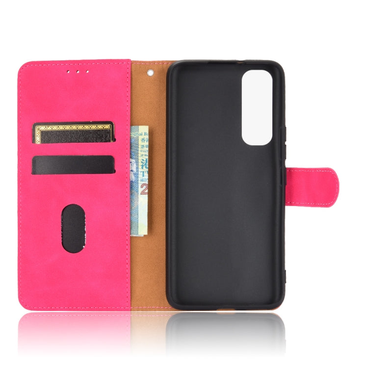 For vivo Y73s Solid Color Skin Feel Magnetic Buckle Horizontal Flip Calf Texture PU Leather Case with Holder & Card Slots & Wallet