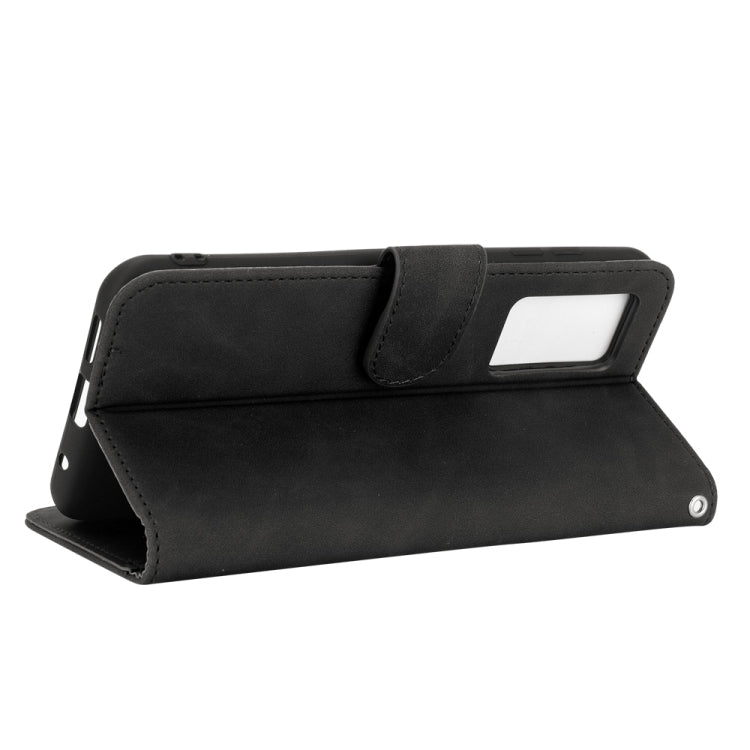 For Oukitel C21 / C21 Pro Solid Color Skin Feel Magnetic Buckle Horizontal Flip Calf Texture PU Leather Case with Holder & Card Slots & Wallet