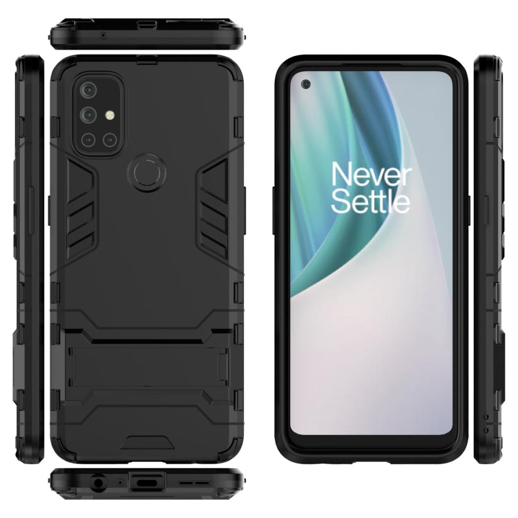 For OnePlus Nord N10 5G Shockproof PC + TPU Protective Case with Hidden Holder