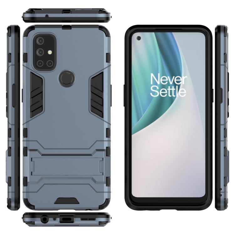 For OnePlus Nord N10 5G Shockproof PC + TPU Protective Case with Hidden Holder
