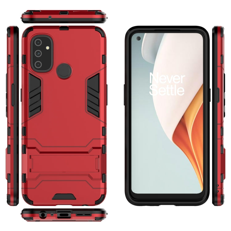 For OnePlus Nord N100 Shockproof PC + TPU Protective Case with Hidden Holder