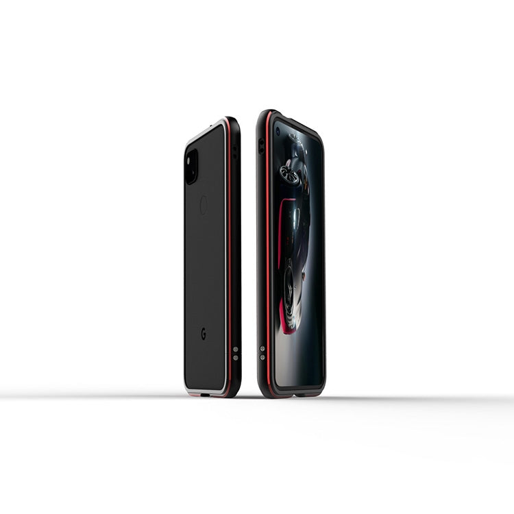 For Google Pixel 5 Aurora Series Metal Frame Protective Case