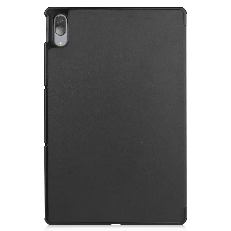 For Lenovo Tab P11 Pro (TB-XJ706F) Custer Texture Horizontal Flip Leather Case with Three-folding Holder & Sleep / Wake-up Function