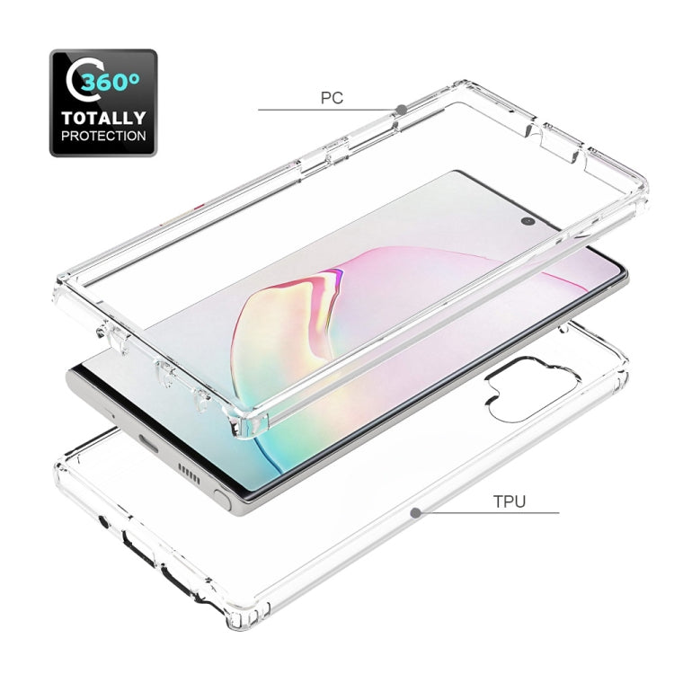 For Samsung Galaxy Note10 Plus Shockproof High Transparency PC+TPU Candy Colors Protective Case