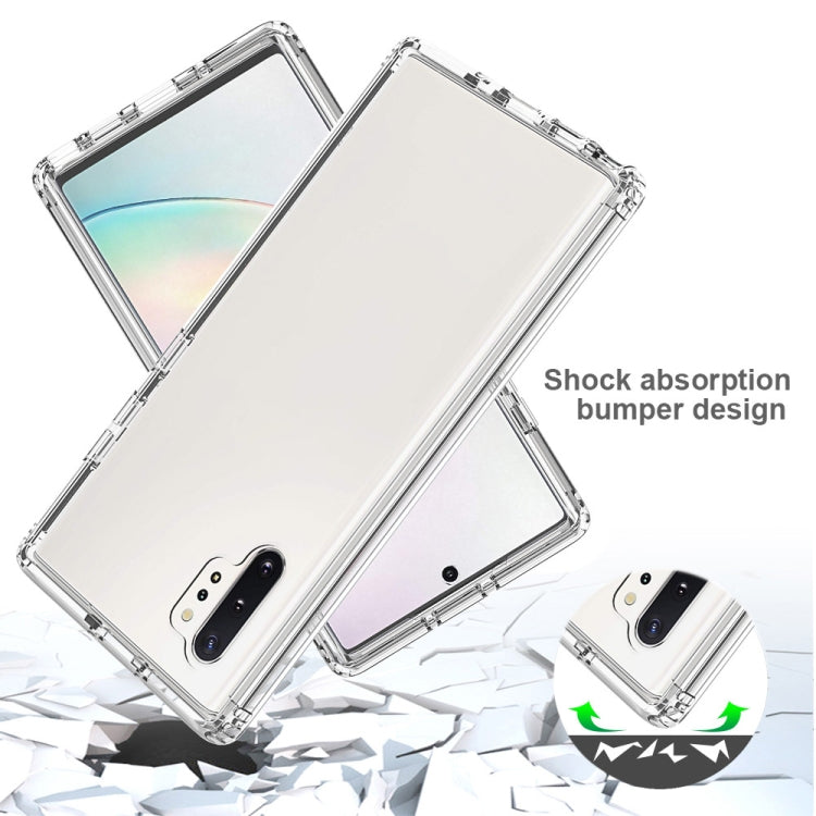 For Samsung Galaxy Note10 Plus Shockproof High Transparency PC+TPU Candy Colors Protective Case