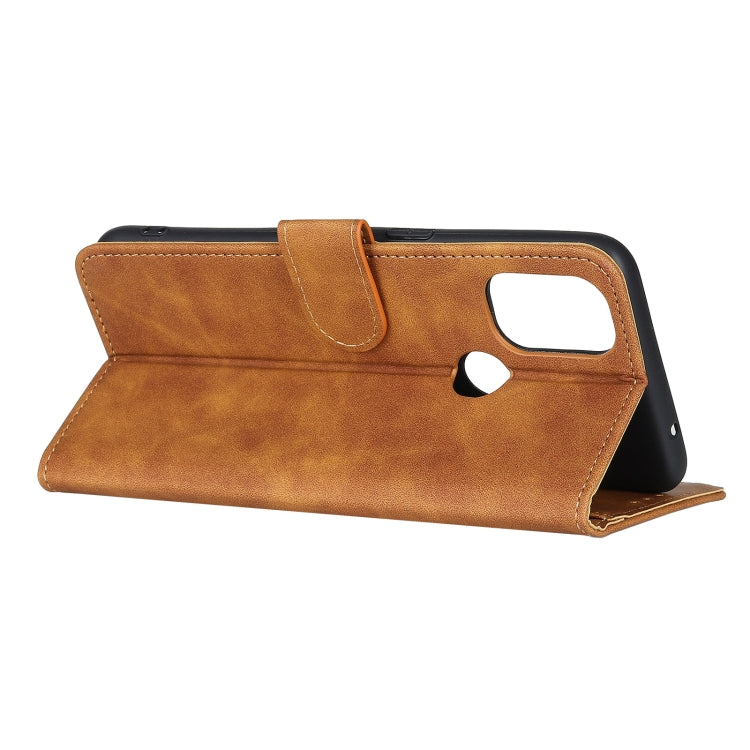 For OnePlus Nord N100 KHAZNEH Retro Texture PU + TPU Horizontal Flip Leather Case with Holder & Card Slots & Wallet