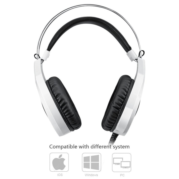 NUOXI N1 Gaming Headset 3.5mm Wired Bass Stereo Noise Isolation with Microphone 7 Colour Breathing LED Lighting Headphone for PC Computer Games