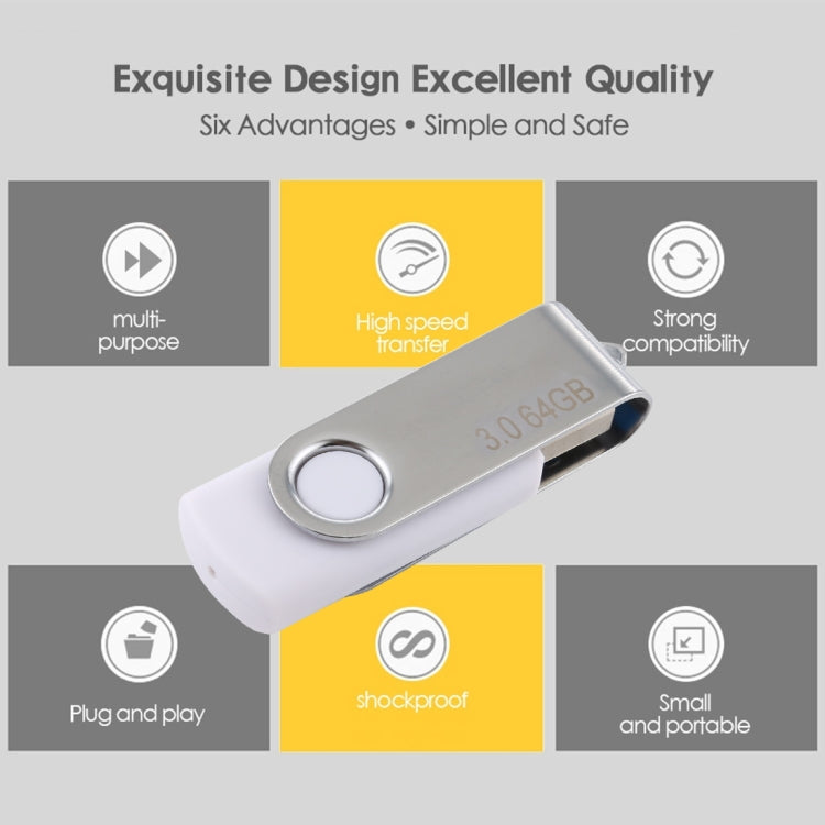 64GB Twister USB 3.0 Flash Disk USB Flash Drive