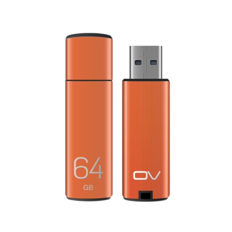 OV 64GB U-Color Metal USB 2.0 Flash Disk(Orange)