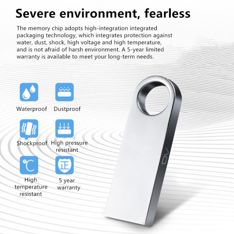 OV 64GB U-0 Metal USB 2.0 Flash Disk