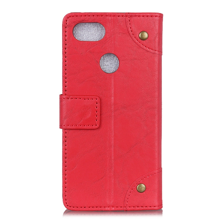 Copper Buckle Retro Crazy Horse Texture Horizontal Flip Leather Case for Google Pixel 3 XL, with Holder & Card Slots & Wallet