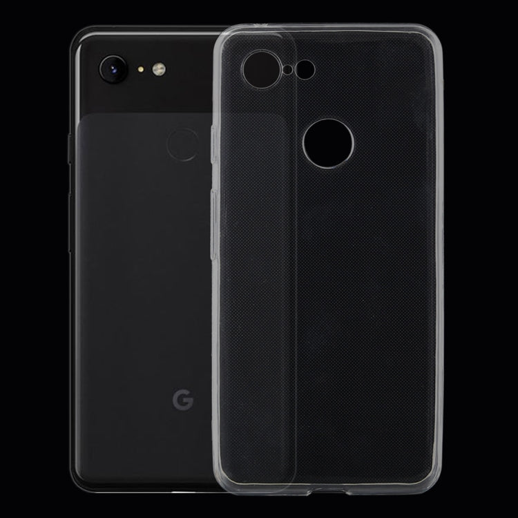0.75mm Ultrathin Transparent TPU Soft Protective Case for Google Pixel 3 XL