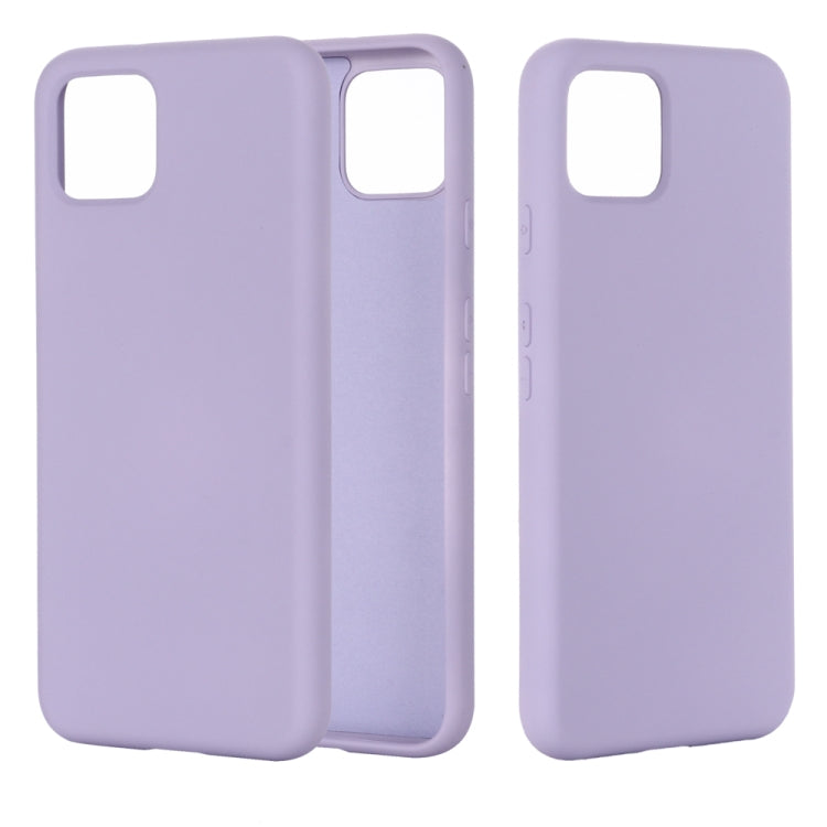 Solid Color Liquid Silicone Shockproof Full Coverage Case for Google Pixel 4