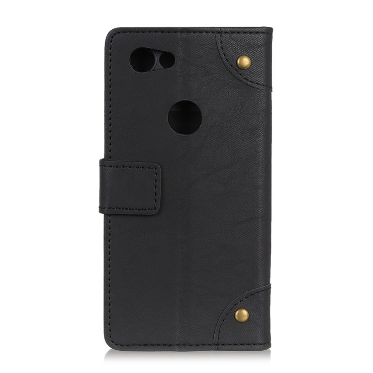 Copper Buckle Retro Crazy Horse Texture Horizontal Flip Leather Case for Google Pixel 3 Lite XL / Pixel 3A XL, with Holder & Card Slots & Wallet