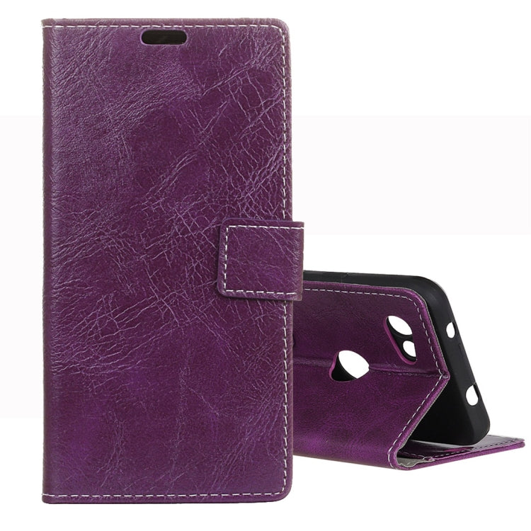 Retro Crazy Horse Texture Horizontal Flip Leather Case for Google Pixel 3 Lite XL / Pixel 3A XL, with Holder & Card Slots & Photo Frame