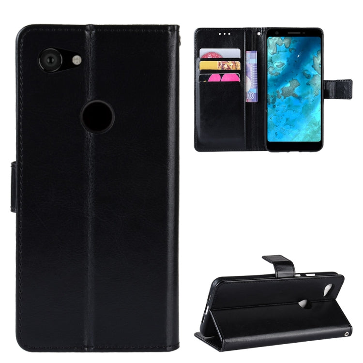 Retro Crazy Horse Texture Horizontal Flip Leather Case for Google Pixel 3 lite, with Holder & Card Slots & Photo Frame