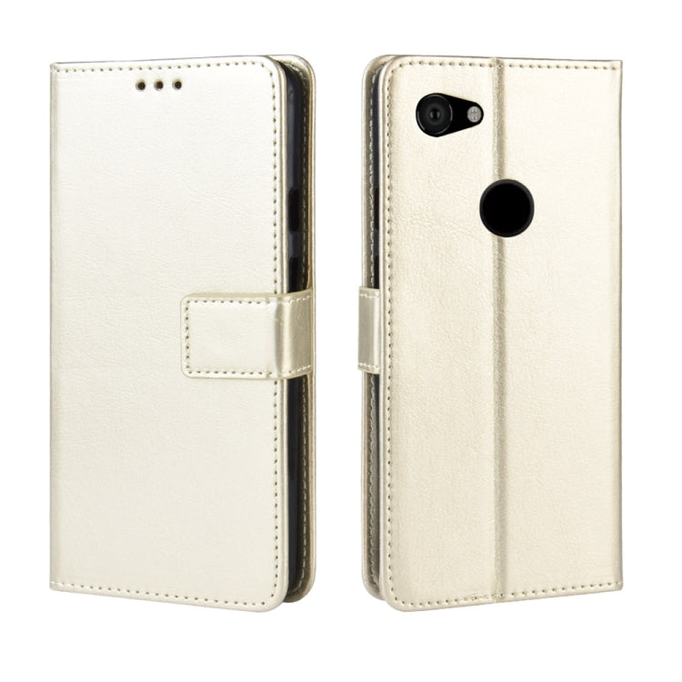 Retro Crazy Horse Texture Horizontal Flip Leather Case for Google Pixel 3 lite, with Holder & Card Slots & Photo Frame