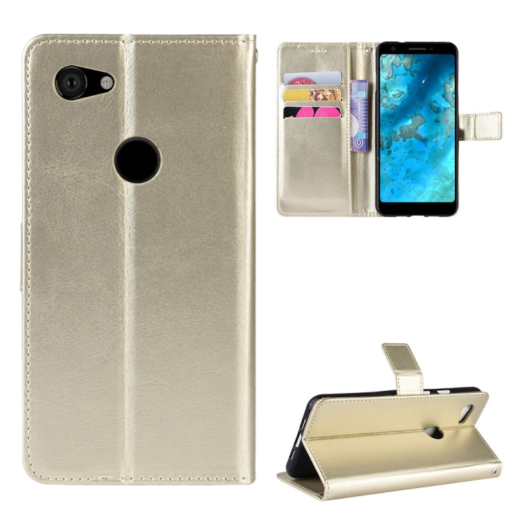 Retro Crazy Horse Texture Horizontal Flip Leather Case for Google Pixel 3 lite, with Holder & Card Slots & Photo Frame