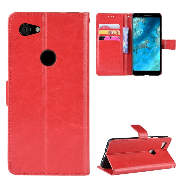 Retro Crazy Horse Texture Horizontal Flip Leather Case for Google Pixel 3XL lite, with Holder & Card Slots & Photo Frame