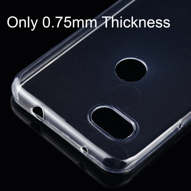 0.75mm Ultrathin Transparent TPU Soft Protective Case for Google Pixel 3 Lite XL