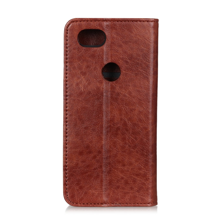 Magnetic Retro Crazy Horse Texture Horizontal Flip Leather Case for Google Pixel 3a, with Holder & Card Slots & Wallet