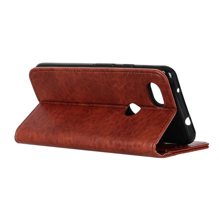 Magnetic Retro Crazy Horse Texture Horizontal Flip Leather Case for Google Pixel 3a, with Holder & Card Slots & Wallet