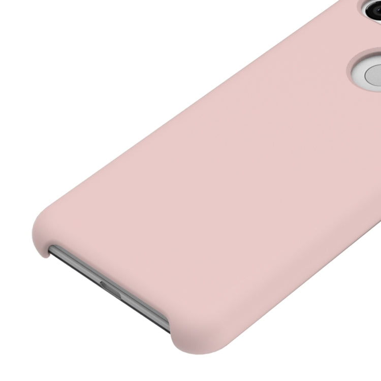 Solid Color Liquid Silicone Dropproof Protective Case for Google Pixel 3