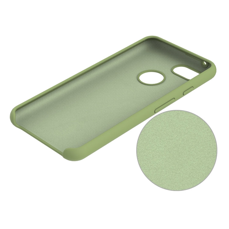 Solid Color Liquid Silicone Dropproof Protective Case for Google Pixel 3
