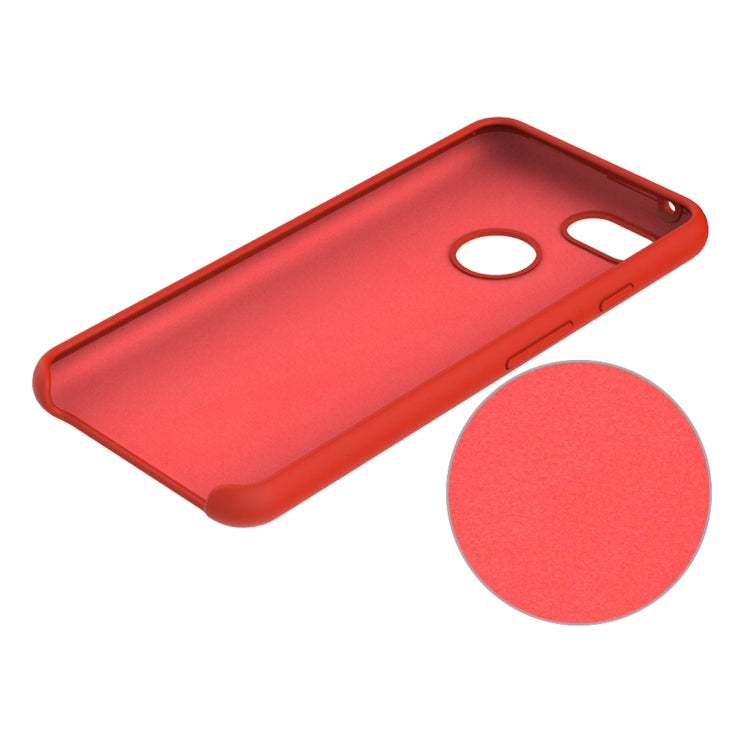 Solid Color Liquid Silicone Dropproof Protective Case for Google Pixel 3